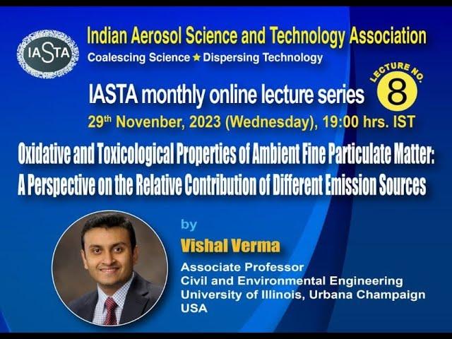 8th Monthly Online lecture_IASTA by Dr. Vishal Verma