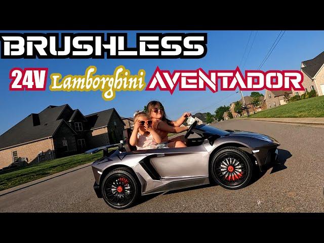 Brushless 24V Lamborghini Aventador 2 Seater Ride on Car for Kids Review