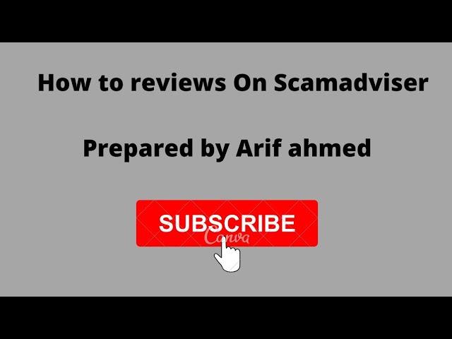 How to Reviews On scamadviser