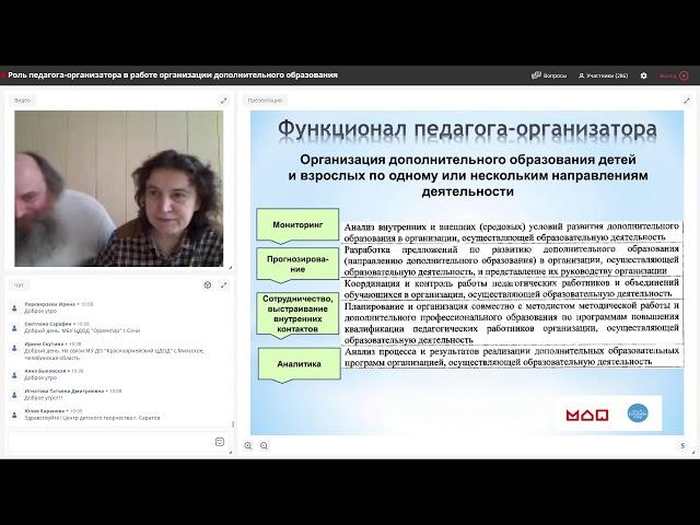 Роль педагога-организатора в работе организации дополнительного образования