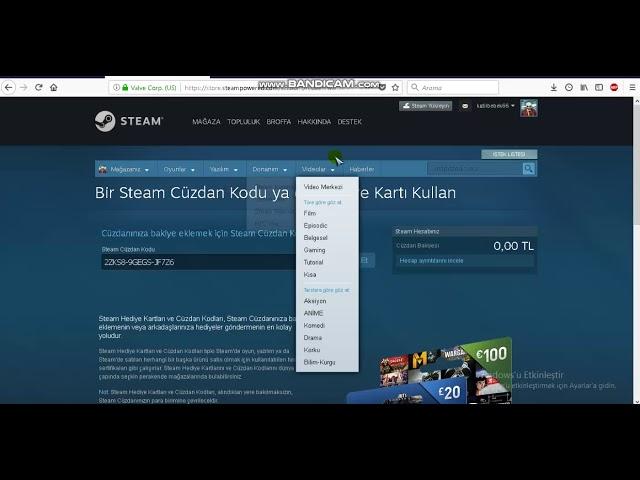 Steam Cüzdan Kodu Hilesi 2 ""Çalışıyor""