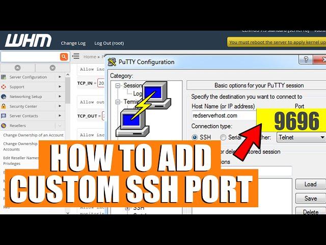 [LIVE] How to change SSH port via WHM root?