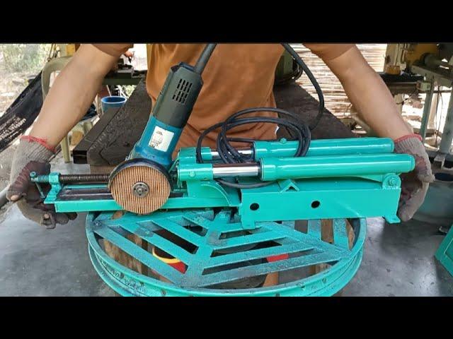 Diy/Homemade Small Cut Off with slider using Angle Grinder #anglegrinder #homemade #cutoff