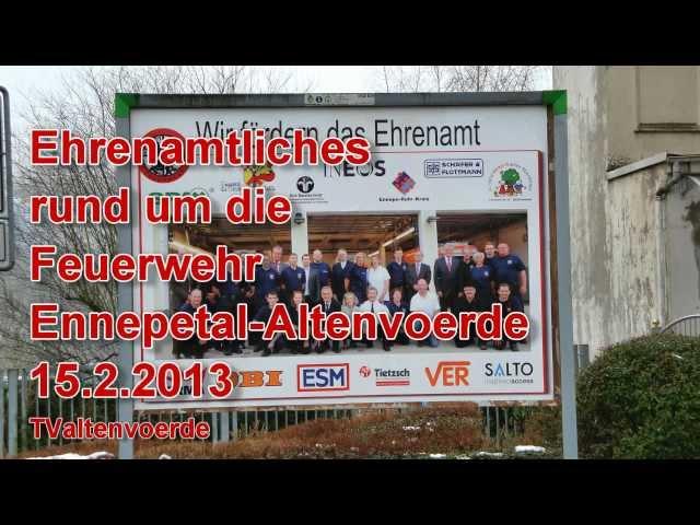 Ennepetal Ehrenamt Chefs sind stolz auf Feuerwehrleute Plakat Aktion 16.2.2013 TValtenvoerde