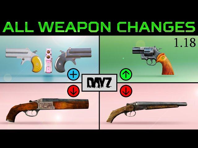 Blaze & Shotgun Nerf, New Derringers & Magnum Buff | DayZ 1.18 Weapon changes