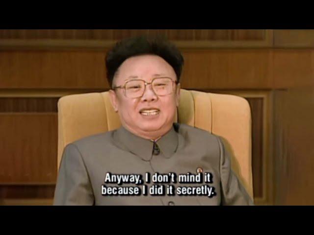 Rare video of Kim Jong il talking and cracking jokes