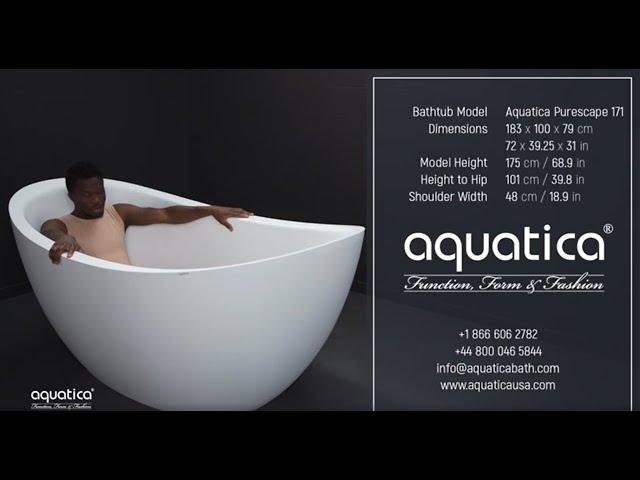 Aquatica Lillian Freestanding Bathtub Demo Video for People of Average Height