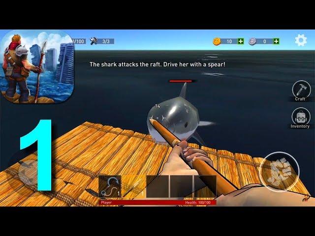 Ocean Nomad: Survival On Raft Walkthrough Part 1 / Android Gameplay HD