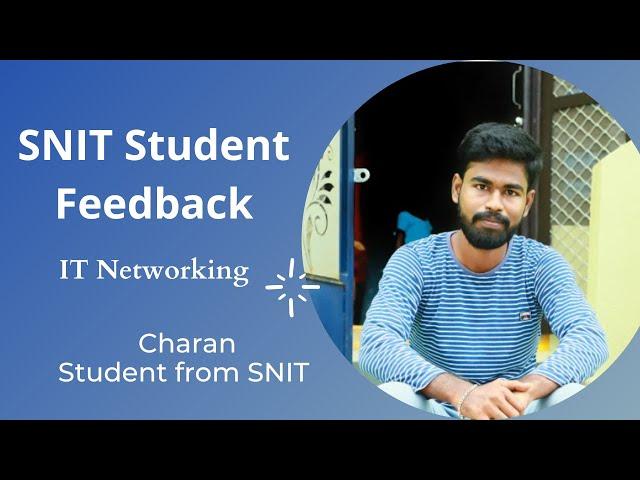 Student Success Story | IT Networking Training | SNIT Training Institute