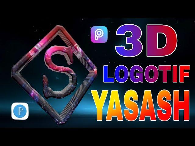 Telefonda PicsArt orqali 3D logotif tayyorlash. Create a 3D logo on your  phone using the PicsArt