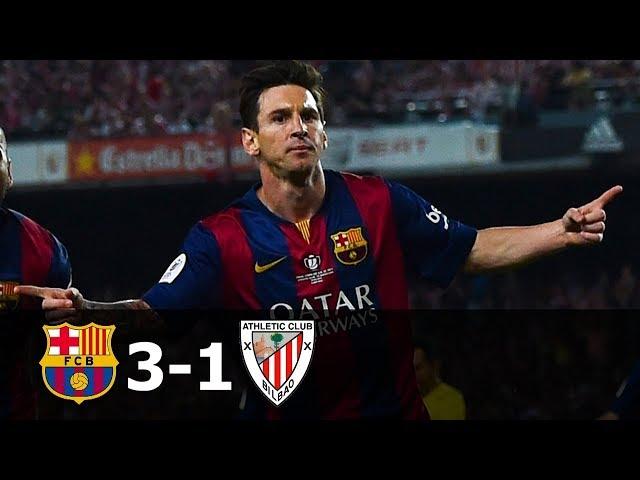 FC Barcelona vs Athletic Bilbao 3-1 Highlights (CDR Final) 2014-15 HD 720p (English Commentary)