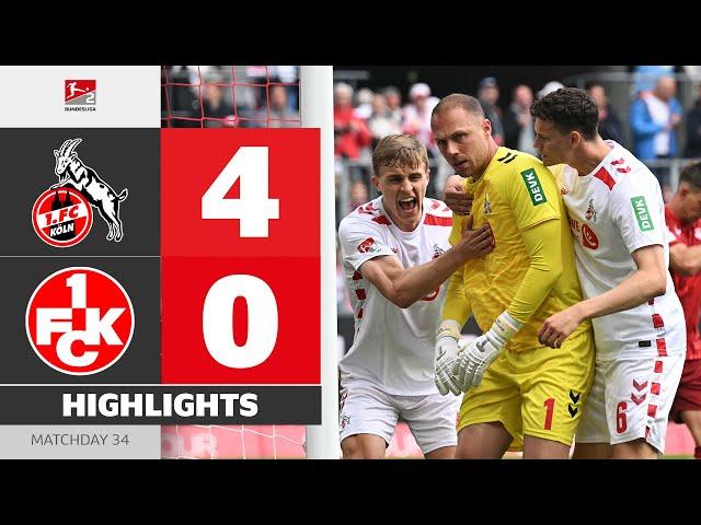 CHAMPIONS! Effzeh promoted again!  | 1. FC KÖLN - KAISERSLAUTERN | HL | MD 34 - Bundesliga 2 2024/25