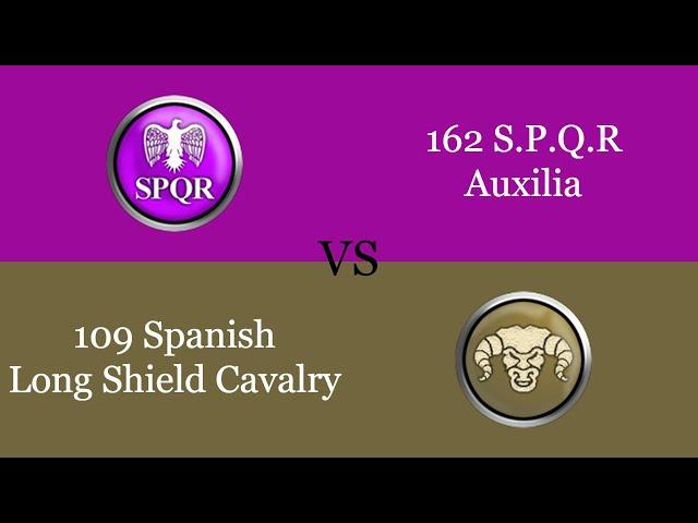 Rome Total War | [S.P.Q.R] Auxilia vs [Spain] Long Shield Cavalry