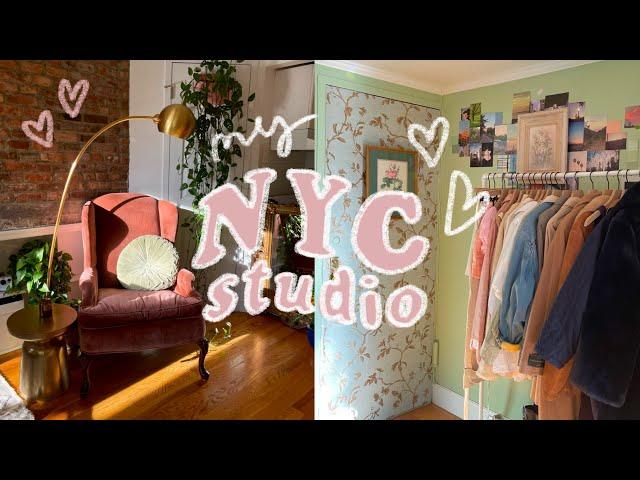 MY NYC APARTMENT TOUR // $1800 studio in manhattan