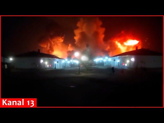 "It's terrible, everything exploded" - Russians show explosion of ammunition depot in Tver