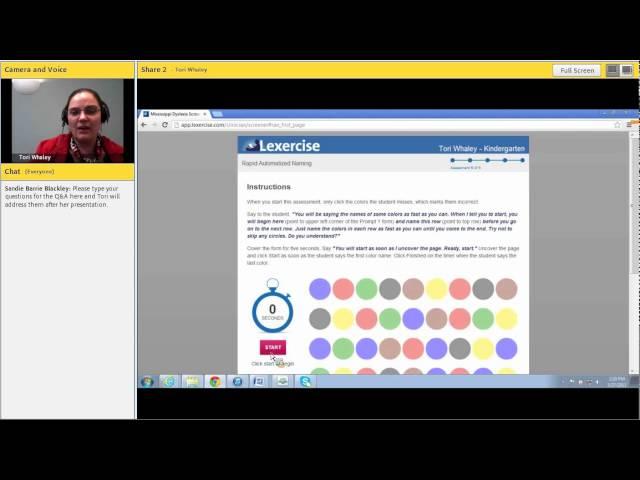 Mississippi Dyslexia Screener Demo-Lexercise Live Broadcast 44