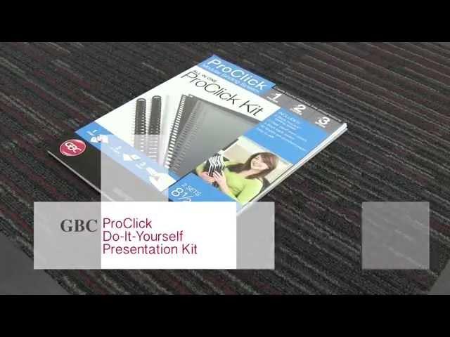 GBC ProClick Do It Yourself Presentation Kit