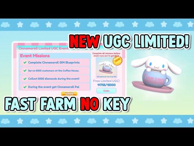 New Free UGC My Hello Kitty Cafe Script • Fast Auto Farm 2025 (Cinnamoroll Tea Cup Hat)