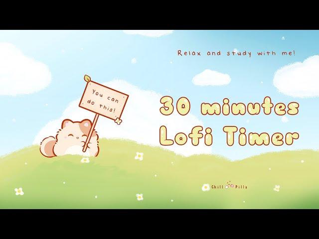 30 minutes - Relax & study with me Lofi | Study with Coco #timer  #30minrelaxingmusic  #30minutes