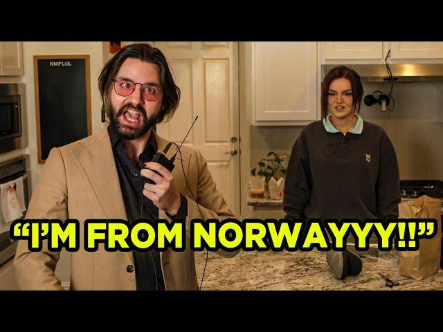 Cyr Impersonates Malena's Norwegian Accent