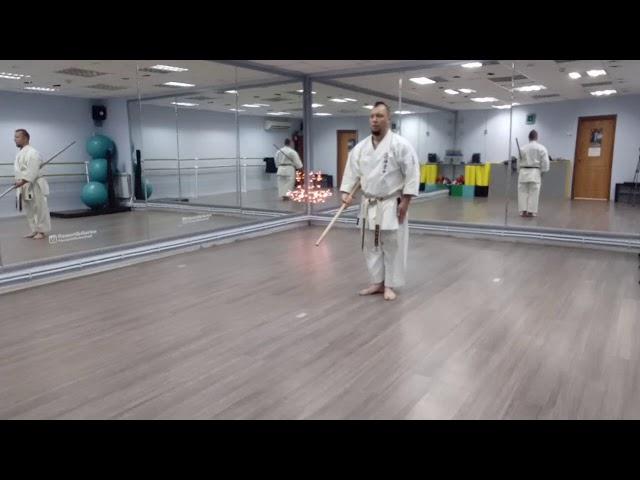 Sakugawa no kun dai kata 佐 久 川 の 棍 大 Ryukyu Kobudo 古 武 道 / one part kata / Sensei Rybin Evgeny