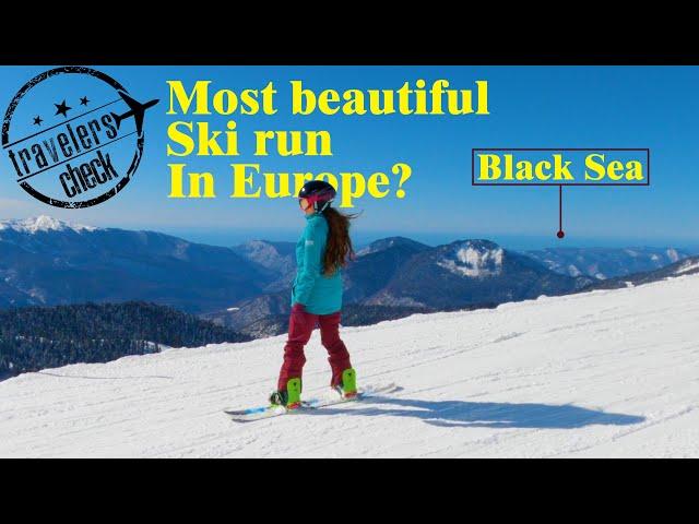 The most beautiful ski runs in the world I Russia, Sochi, Rosa Khutor, Yavor run