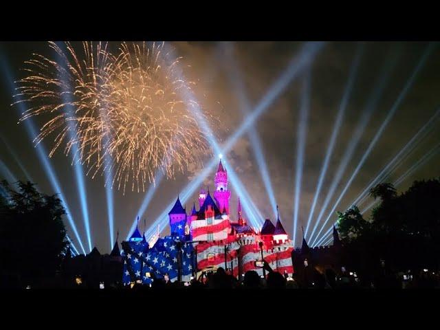 Full Show - Disneyland July 4th 2021 Fireworks - Best View - Independence Day & Mickey’s Mix Magic