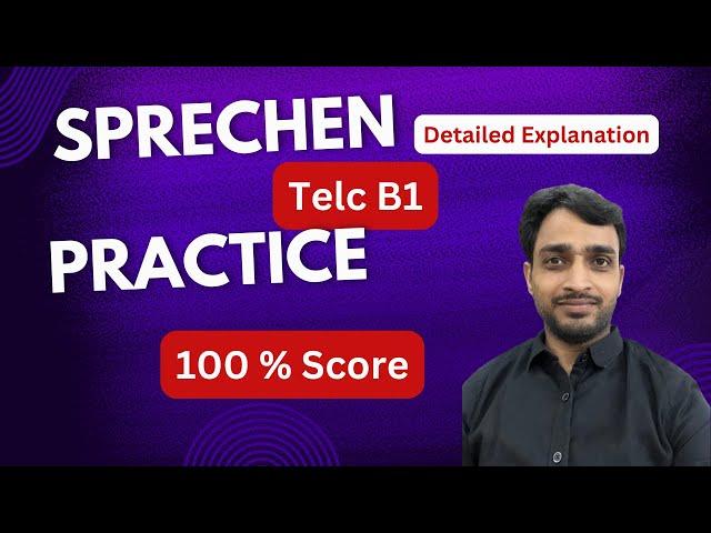 Telc B1 Sprechen | B1 Telc Prüfung | über ein Thema Sprechen |