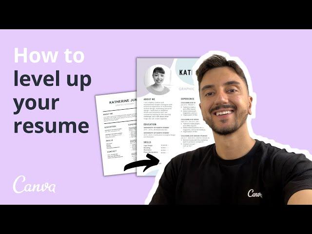 Create EASY and Beautiful RESUMES with Canva