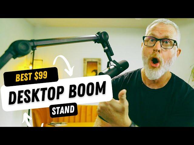 Best $99 Desktop Mic Boom Stand for Podcasting, SM7B and Broadcast Applications - Reviewed