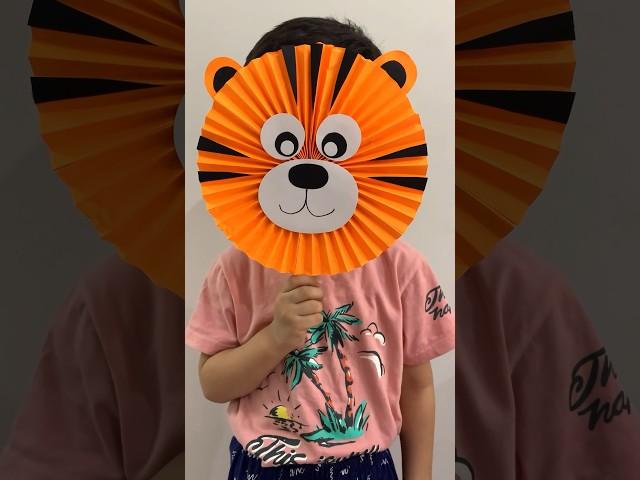 How to make paper mask for puppet play #kids #papercraft #ideas #mask #puppet