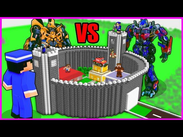 KÖTÜ MAFYA ROBOT ÇETESİ VS GÜVENLİ KALE! - Minecraft