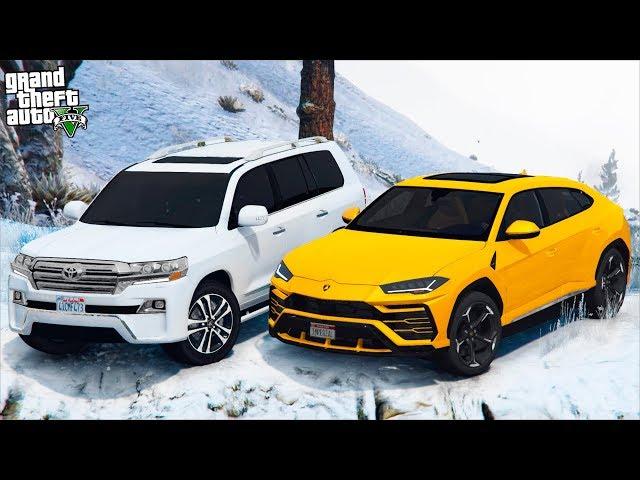 РЕАЛЬНАЯ ЖИЗНЬ В GTA 5 - ПРОВЕРКА LAMBORGHINI URUS И LAND CRUISER 200 НА ПРОХОДИМОСТЬ ЗИМОЙ! ВОТЕР