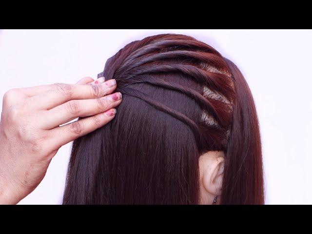 Pretty easy hairstyle - Quick pretty hairstyle | Layer hairstyle | new hairstyle 2024