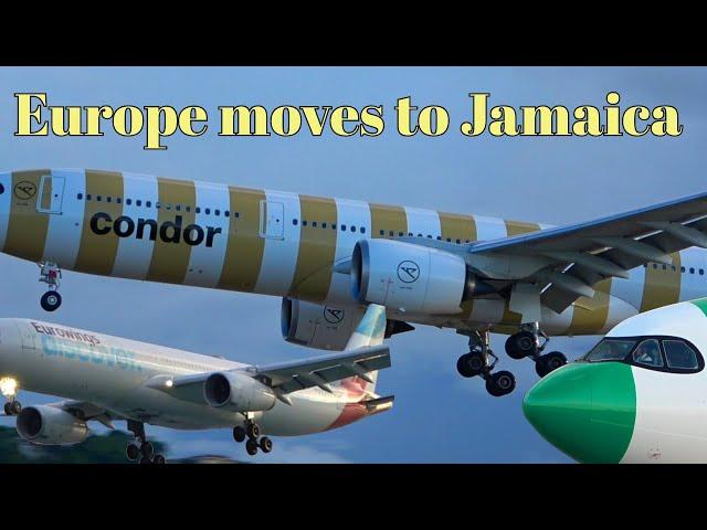 Massive airplanes in Jamaica  airplane spotting Montego Bay Jamaica