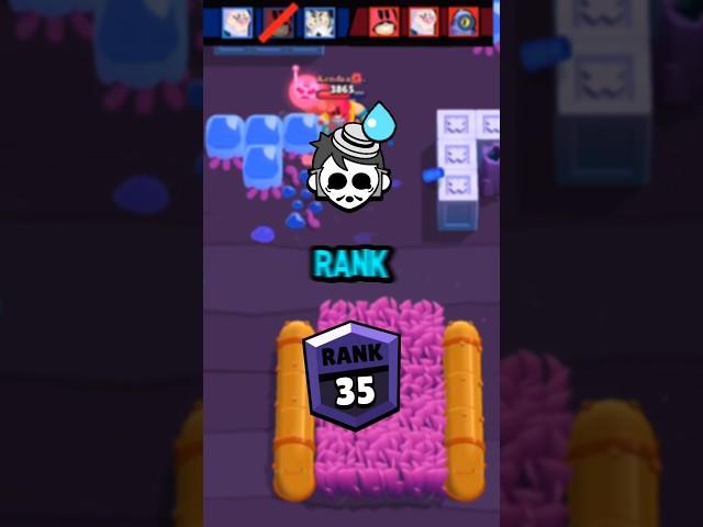 Rank 35 Game Clutch  #brawlstars #rank30 #rank35 #gray