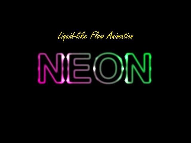 CSS Neon Liquid-like Flow Animation | Neon Text Animation @aysantutorials1415