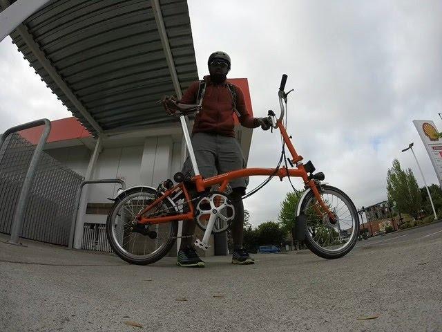 Portland On A Brompton Folding Bike