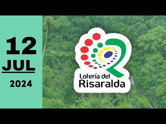 Resultado Lotería de Risaralda del 12 de julio de 2024