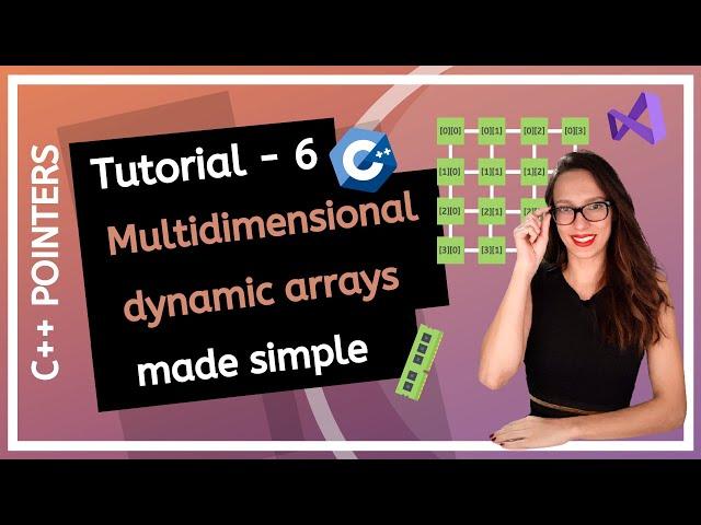 C++ POINTERS (2020) - What is a dynamic two-dimensional array? (MULTIDIMENSIONAL dynamic arrays)