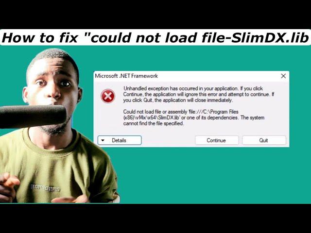 How to: Fix Could not load SlimDX C:\Program Files(x86)\vMix\x64\SlimDX.lib | vMix Error Fix