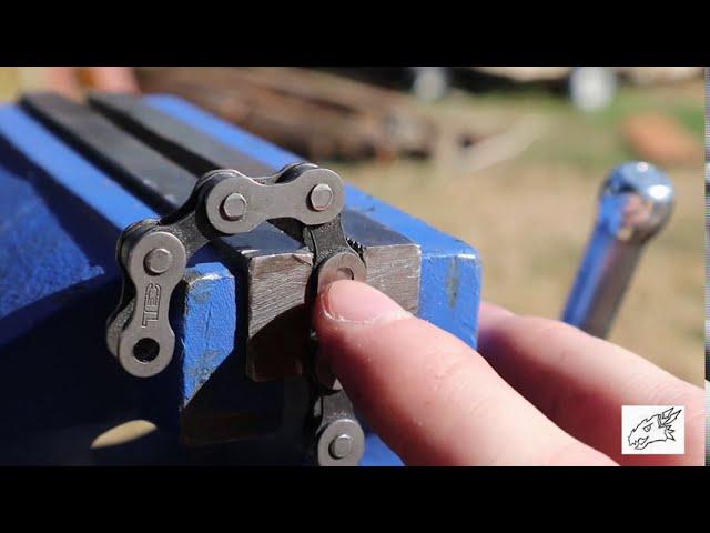 How to take apart a chain, without a chainbreaker