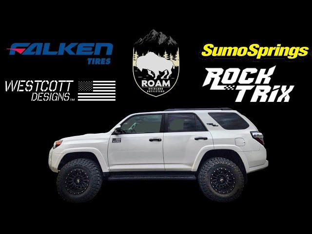 4Runner TRD Off Road build, Westcott Designs, Sumo Springs, Falken, and Rock Trix! Clean Build!!