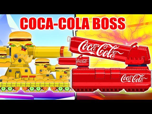 Coca Cola Tanque | Batalla de tanques | BOSS TANK - Cartoons about Tanks