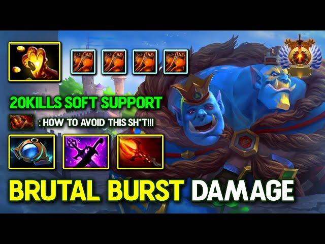 WTF 20KILLS SOFT SUPPORT Ogre Magi With Multicast Midas Rich Item 100% Show no Mercy 7.37c DotA 2