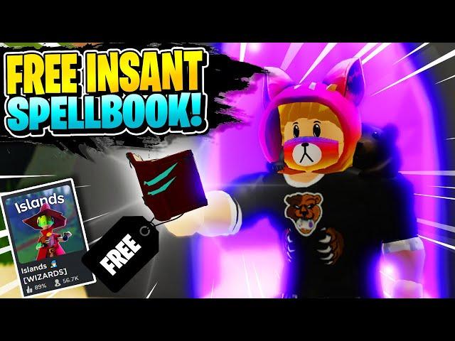 ROBLOX SKYBLOCK/ISLANDS: HOW TO GET A FREE INSTANT SPELLBOOK! [Wizards / Pages update]