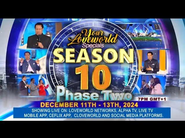 LIVE: YOUR LOVEWORLD SPECIALS WITH PASTOR CHRIS | SEASON 10 PHASE 2 DAY 3 | FINALE | DECEMBER 13