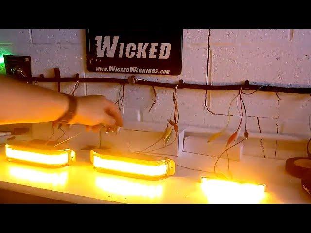 New Raptor LED Strobe Light Product Demo by Wicked Warnings