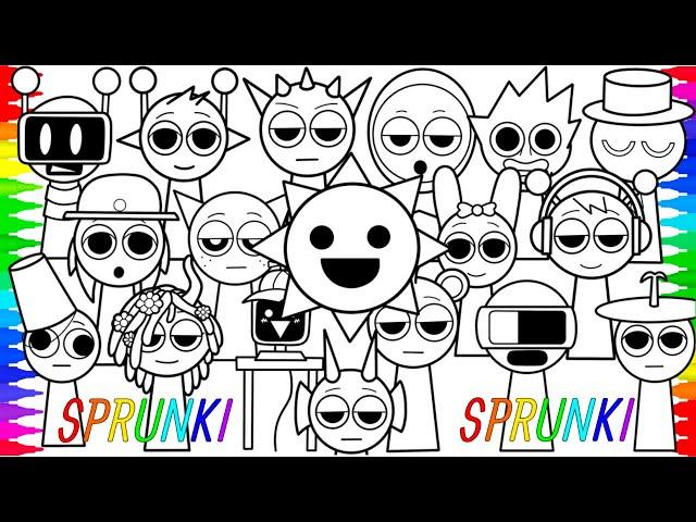 Incredibox Sprunki New Coloring Pages| How to Color ALL SPRUNKI ORIGINAL Version | NCS MUSIC