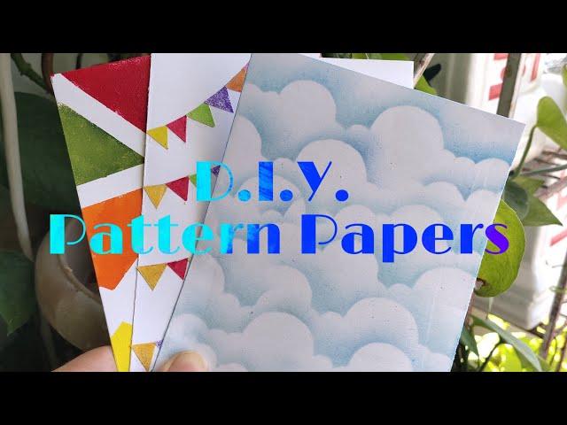 D.I.Y. Pattern Papers | Homemade Designer Paper | Part-2